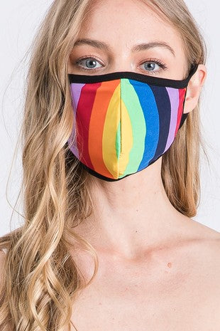 Rainbow Diva Face Mask