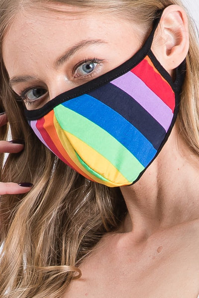 Rainbow Diva Face Mask