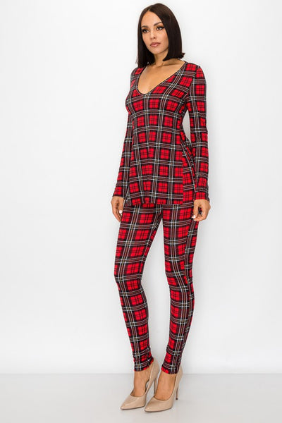 Chrissy Plaid 2-Piece Set