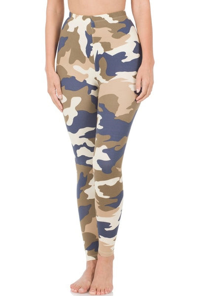 Camo Ready Leggings - Blue