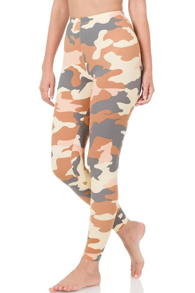 Camo Ready Leggings - Orange