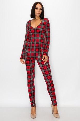 Chrissy Plaid 2-Piece Set